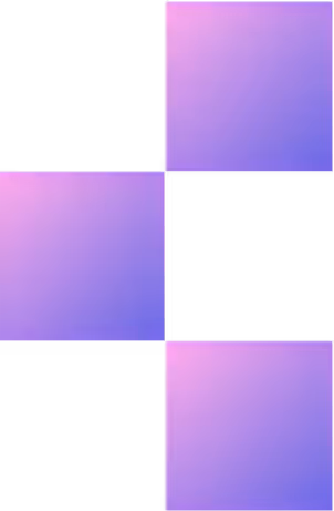 3 purple squares